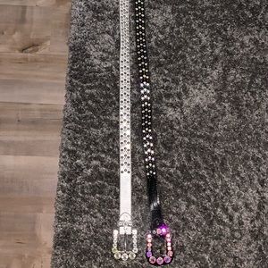 (2 For 100) studded belts. Mint condition